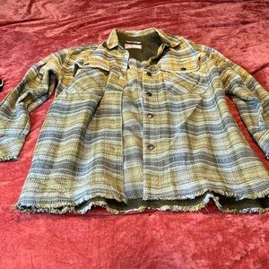 Free People Plaid Button Up Shirt